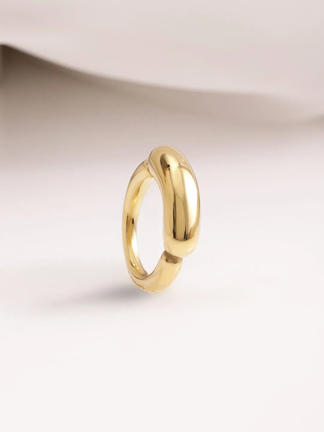 18KT Gold Plated Stainles Steel  Tarnish Free Waterproof Demi-Fine Finger Ring