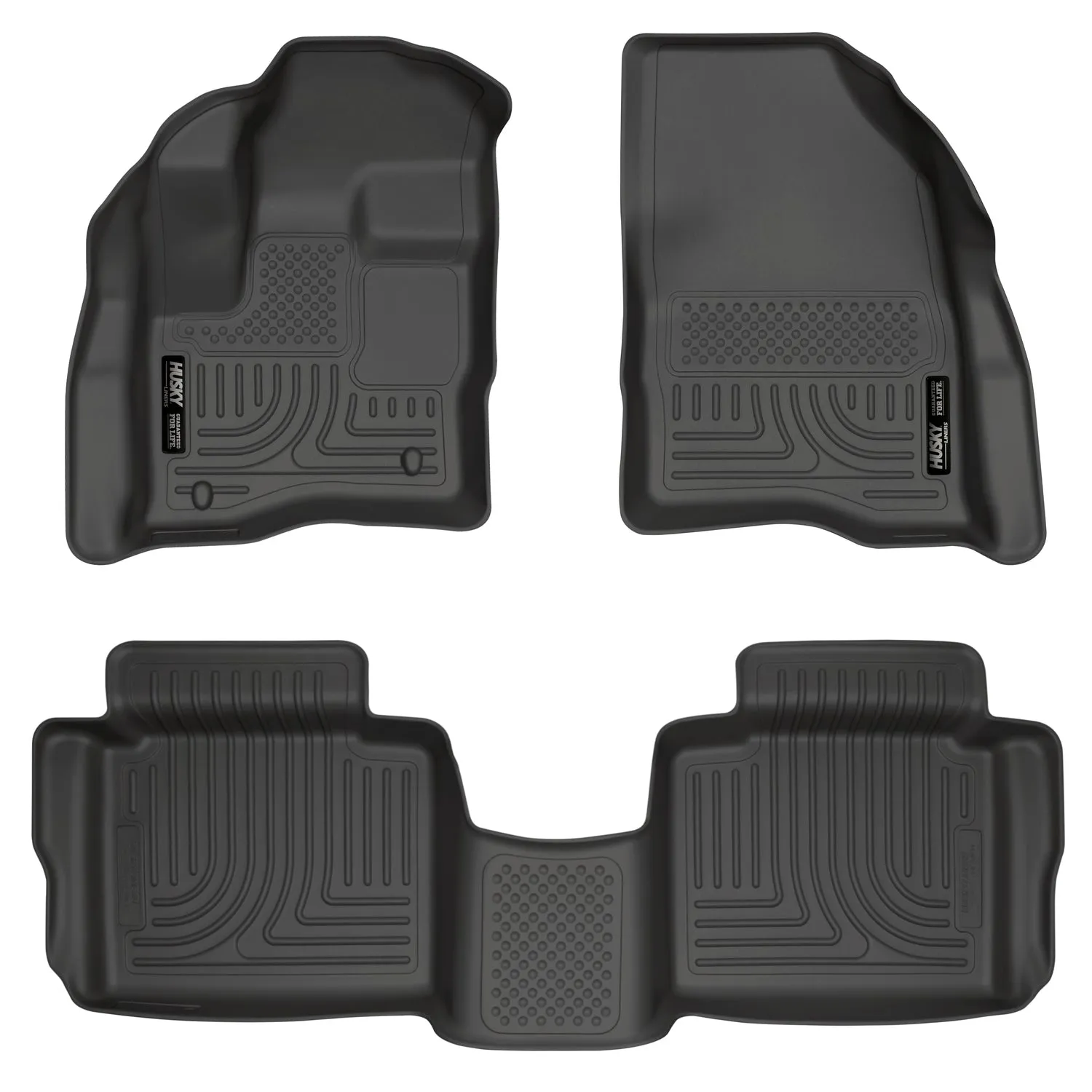 2010-2015 Ford Taurus Front & 2nd Seat Floor Liners - Black