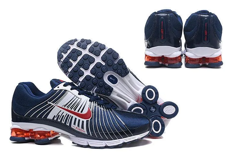 2018 White Navy Blue Red Shox Nz Mens Running Shoes