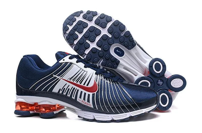 2018 White Navy Blue Red Shox Nz Mens Running Shoes