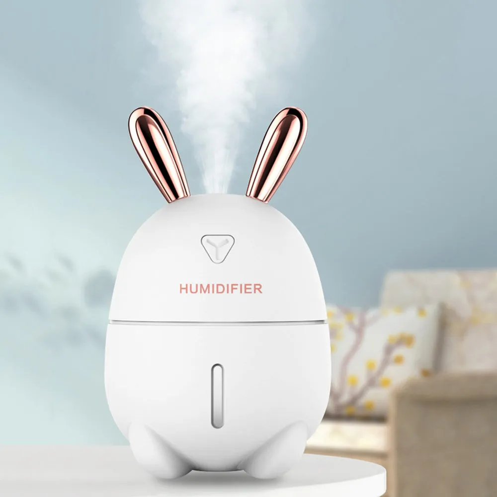 300ML Air Humidifier Cute Rabbit Ultra Silent USB