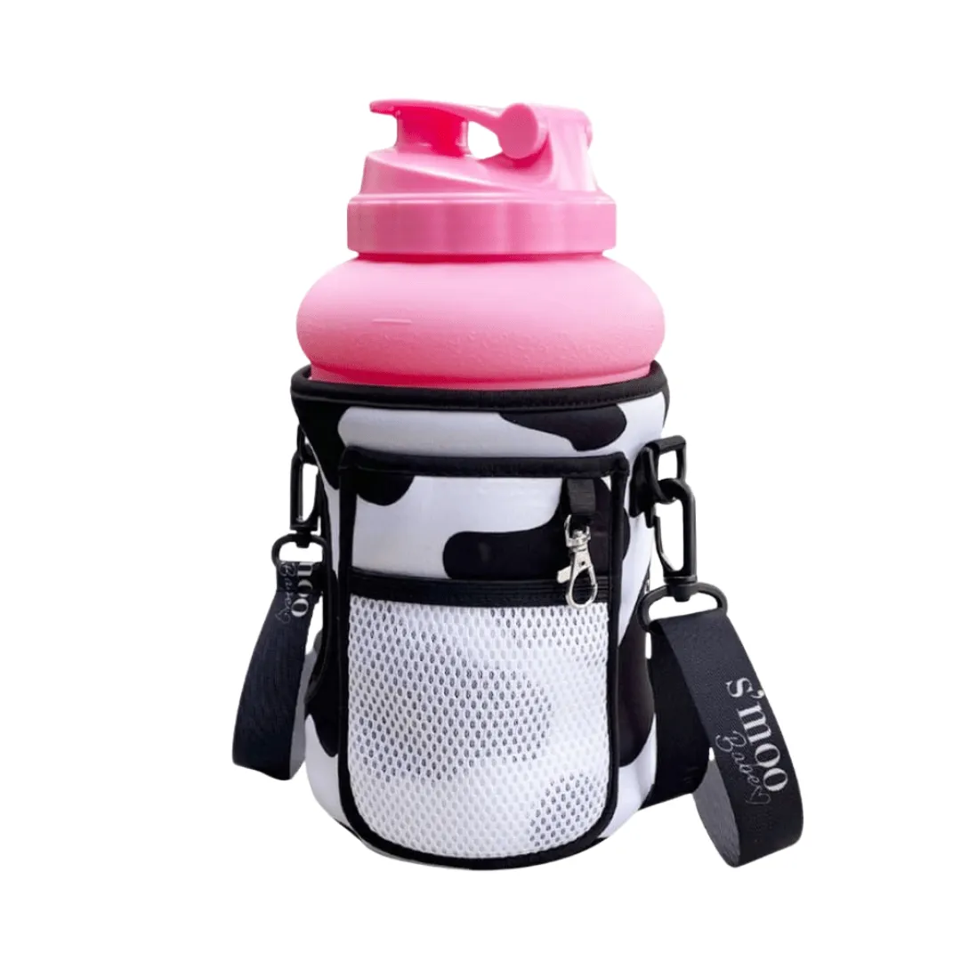 64oz Half Gallon Water Bottle (Sleeve Included)