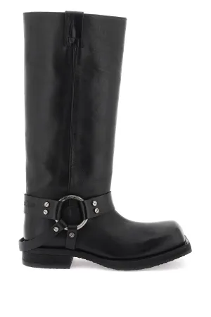 Acne Studios Leather Biker Boots In (Size - 39)