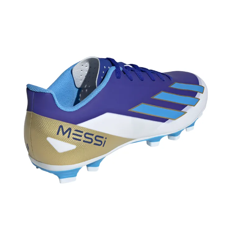 Adidas Adults Football Boot X Crazyfast Club FxG Messi Lucid Blue/Blue Burst/Cloud White