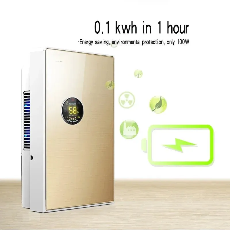 Air Dehumidifier DS02 Electric Dehumidifier 2.2L Water Tank Household Silent Dehumidifier Bedroom Basement Mini Dryer