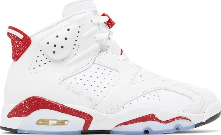 Air Jordan 6 Retro Red Oreo sneakers, white