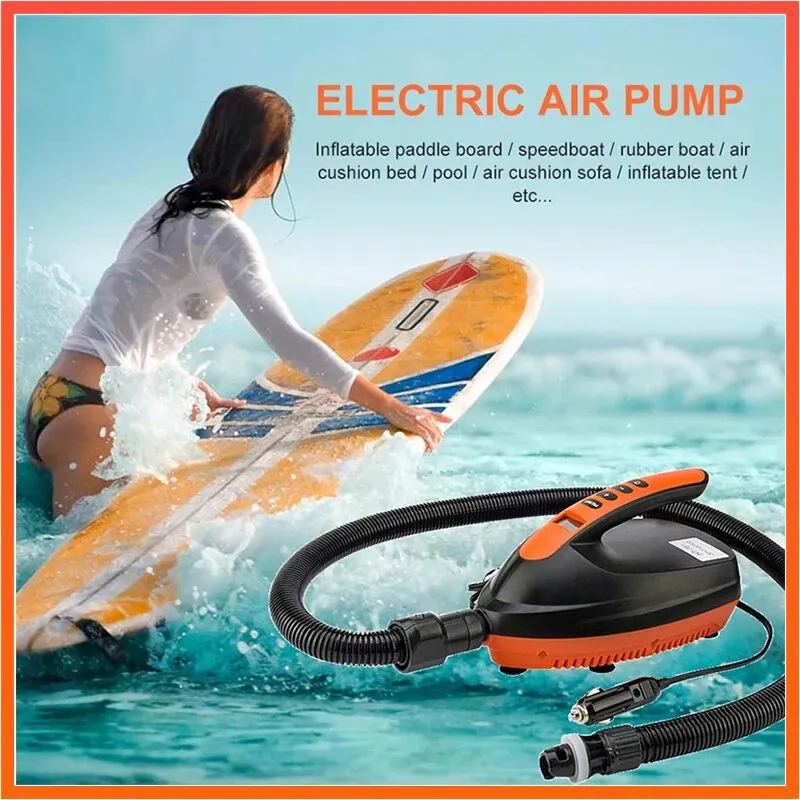 Air Pump 16 20 PSI DC 12V Digital Air Pump Inflatable Pump for SUP & Paddle Board 20PSI High Pressure Portable