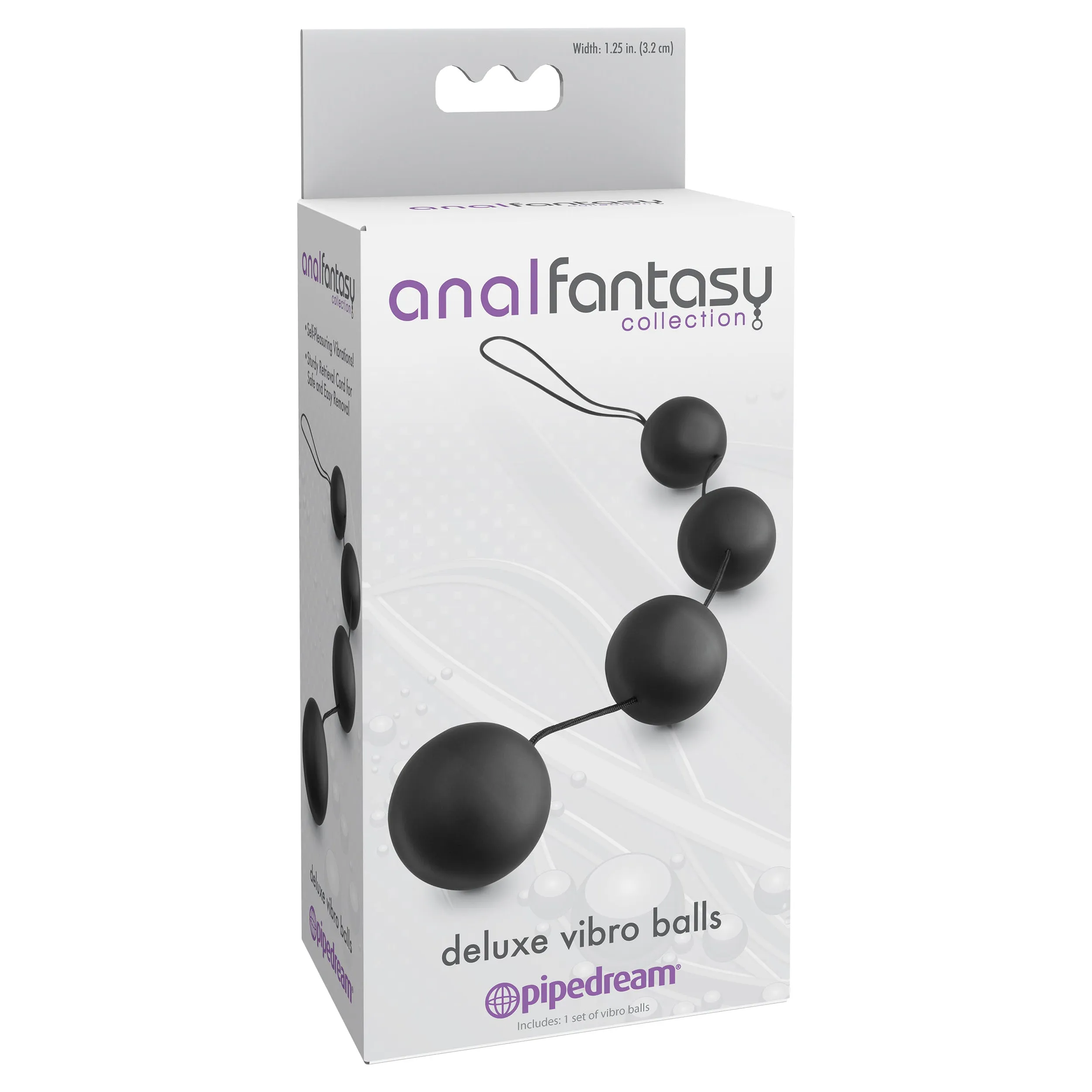 Anal Fantasy Collection Deluxe Vibro Balls - Black