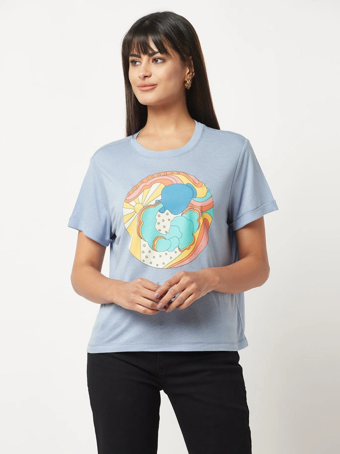 Aquarius Zodiac Sign T-shirt