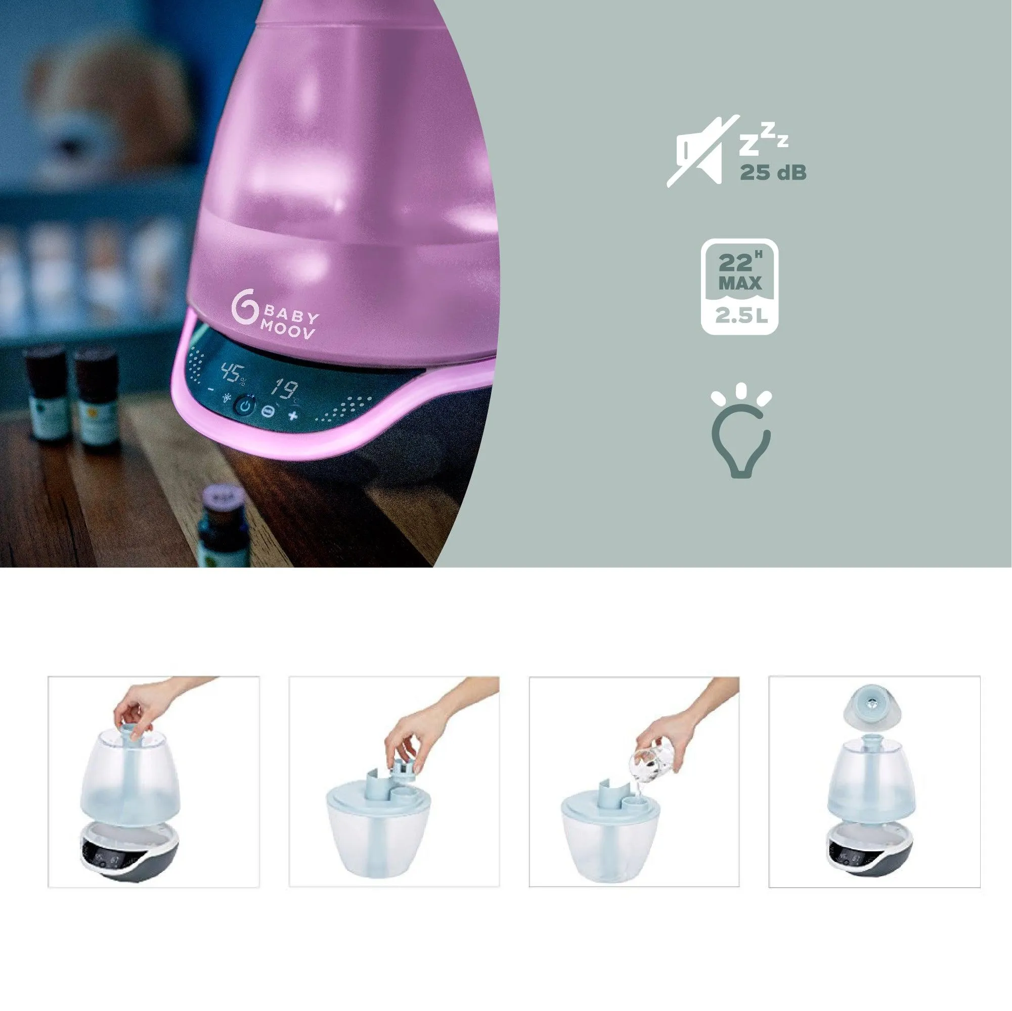 Babymoov Hygro Plus 3in1 Baby Humidifier