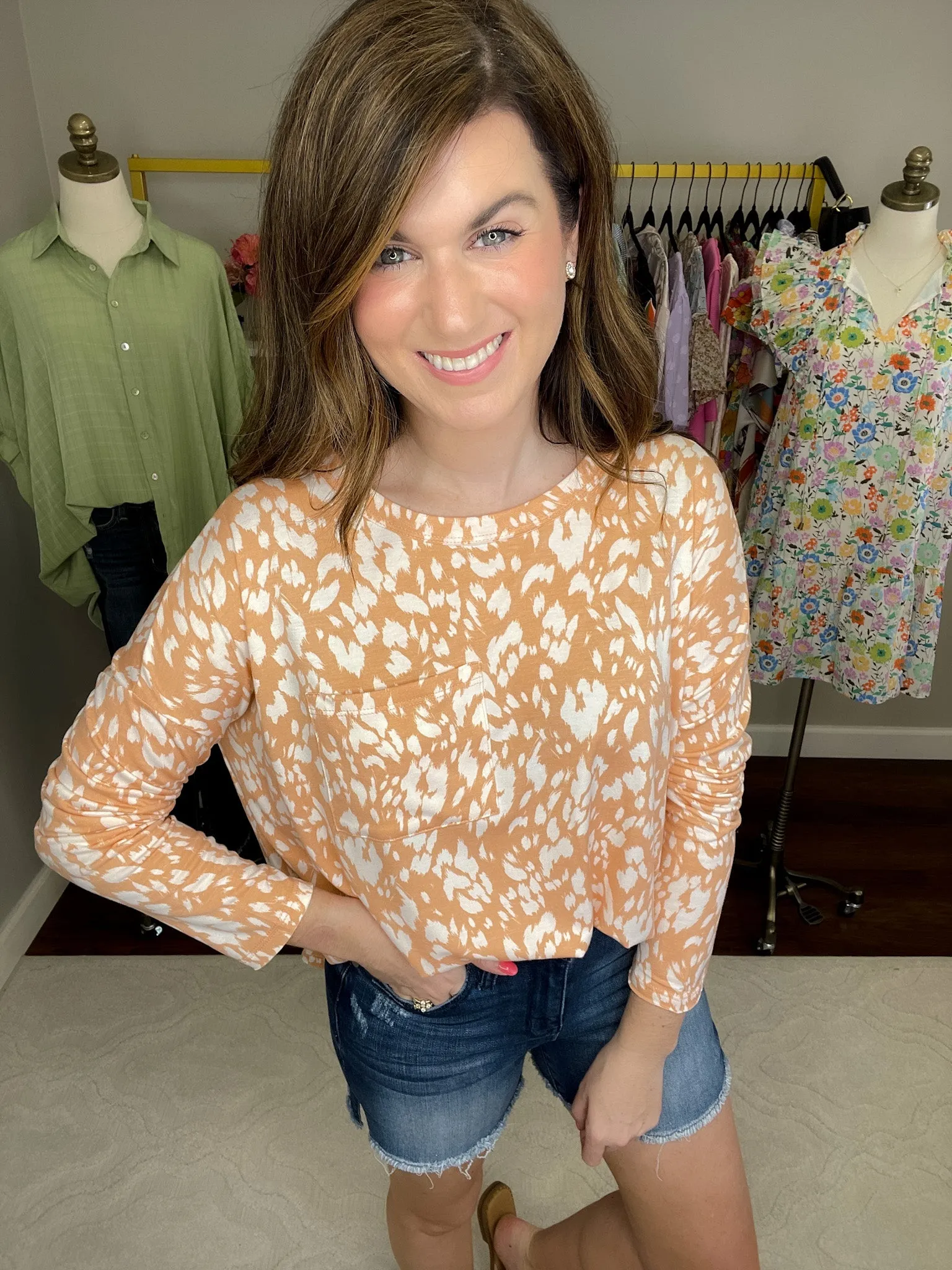 *BELLES & DOORBUSTER* Spring Spots Top