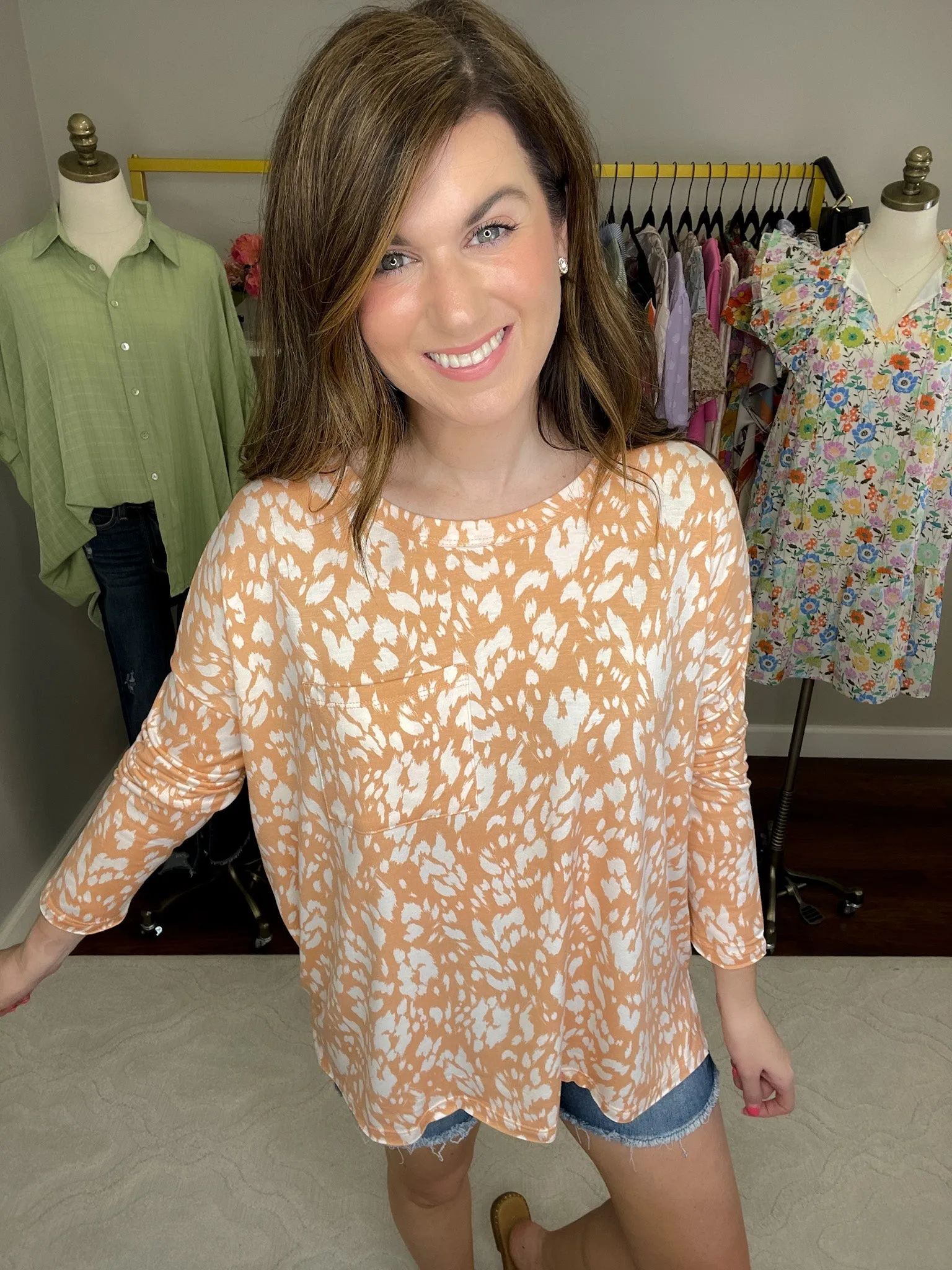 *BELLES & DOORBUSTER* Spring Spots Top