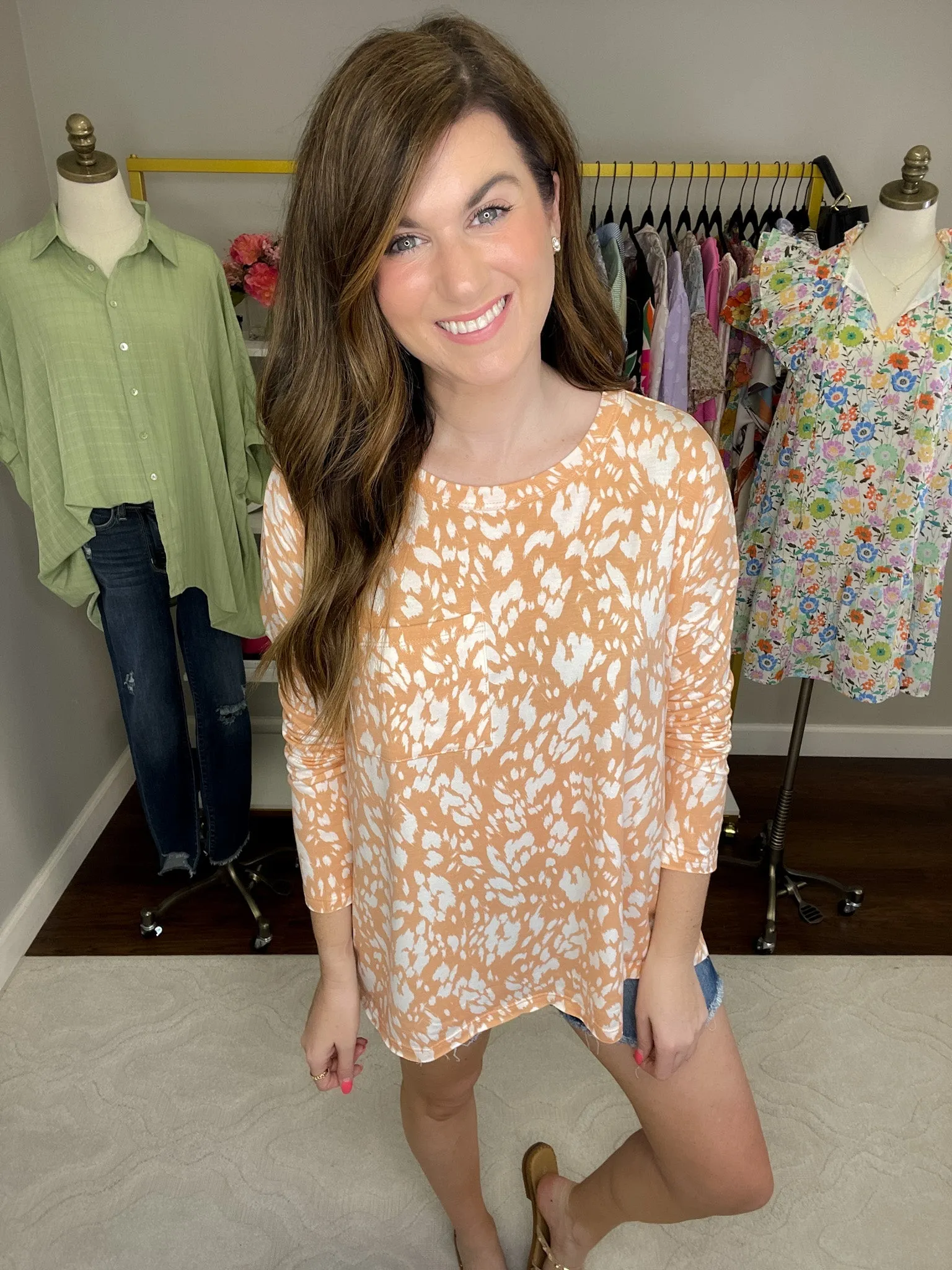 *BELLES & DOORBUSTER* Spring Spots Top