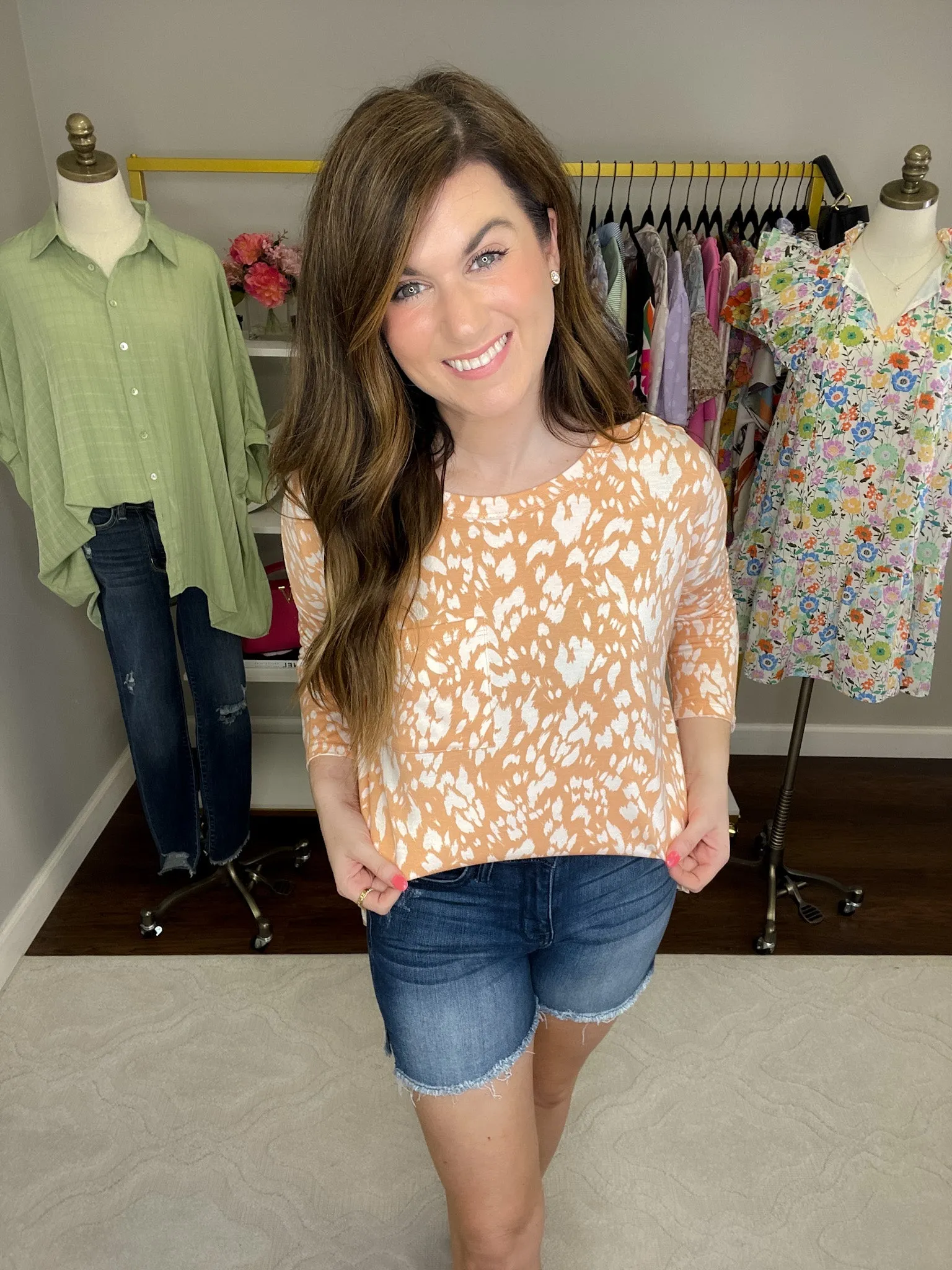 *BELLES & DOORBUSTER* Spring Spots Top