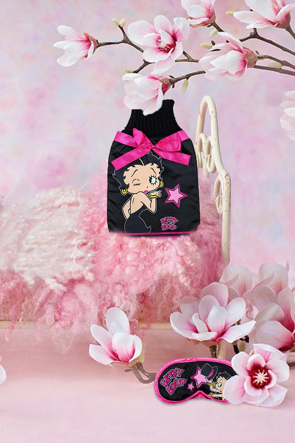 Betty Boop Hot Water Bottle and Eye Mask Set