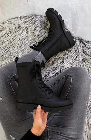 Biker Boots Mat Zwart