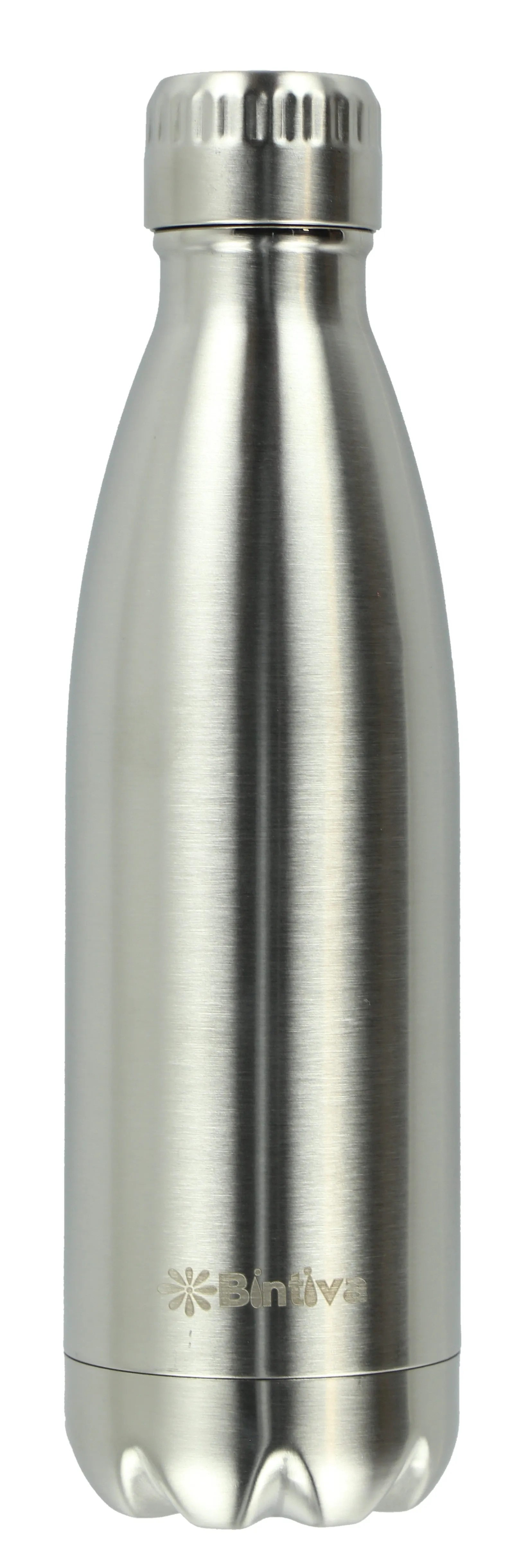 Bintiva Double Walled Vacuum Insulated 25oz Stainless Steel Water Bottle - Brushed Stainless