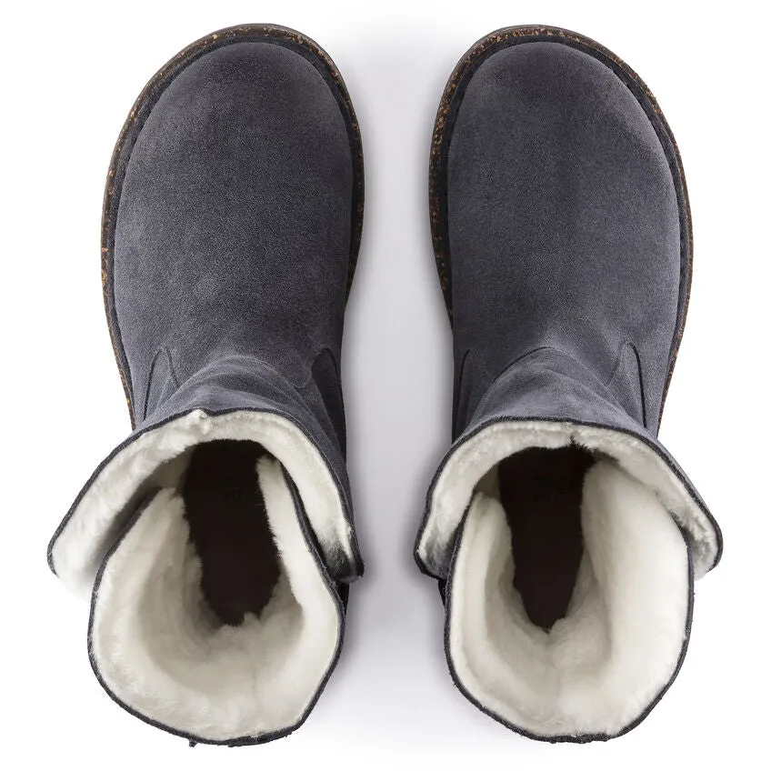 Birkenstock Uppsala graphite suede/natural shearling