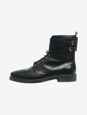 Black biker boots - size EU 40.5