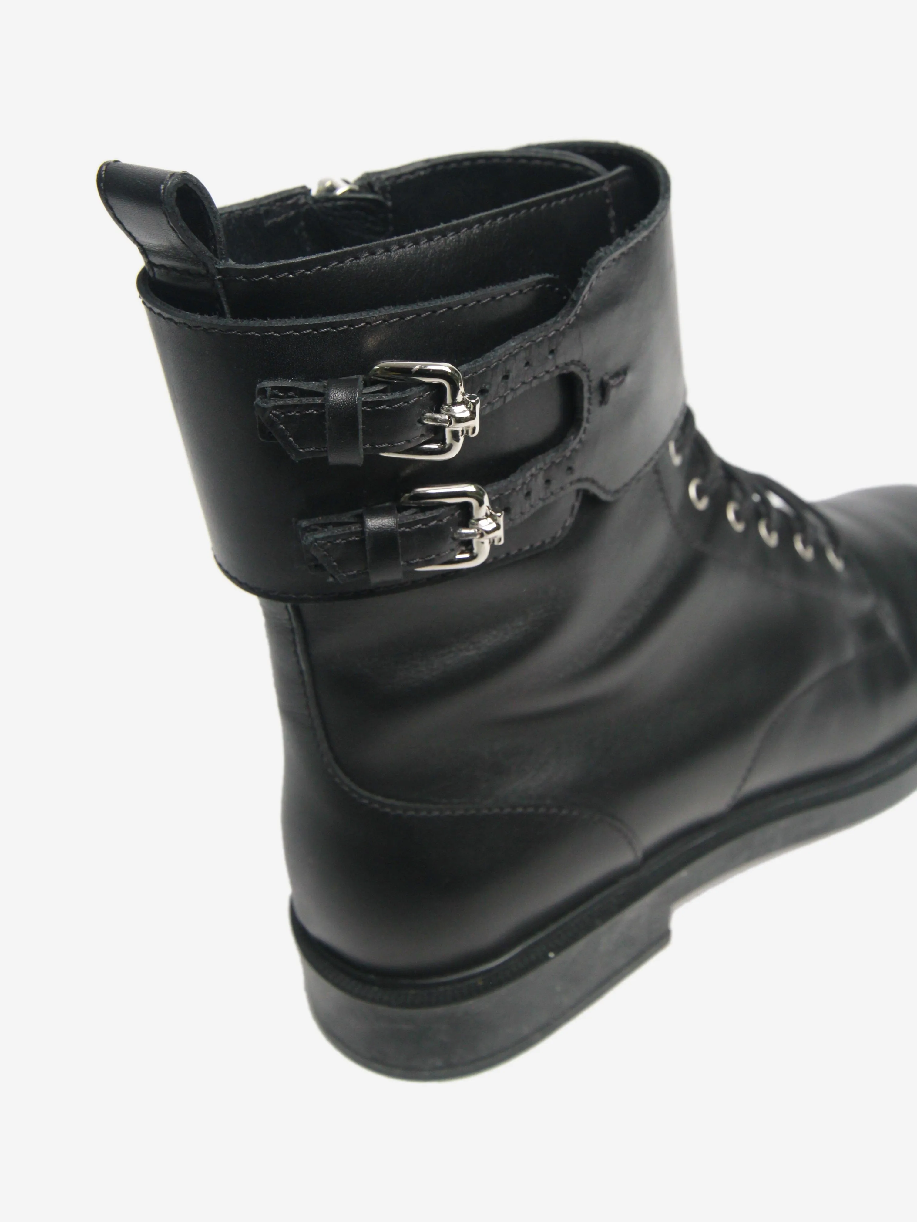 Black biker boots - size EU 40.5