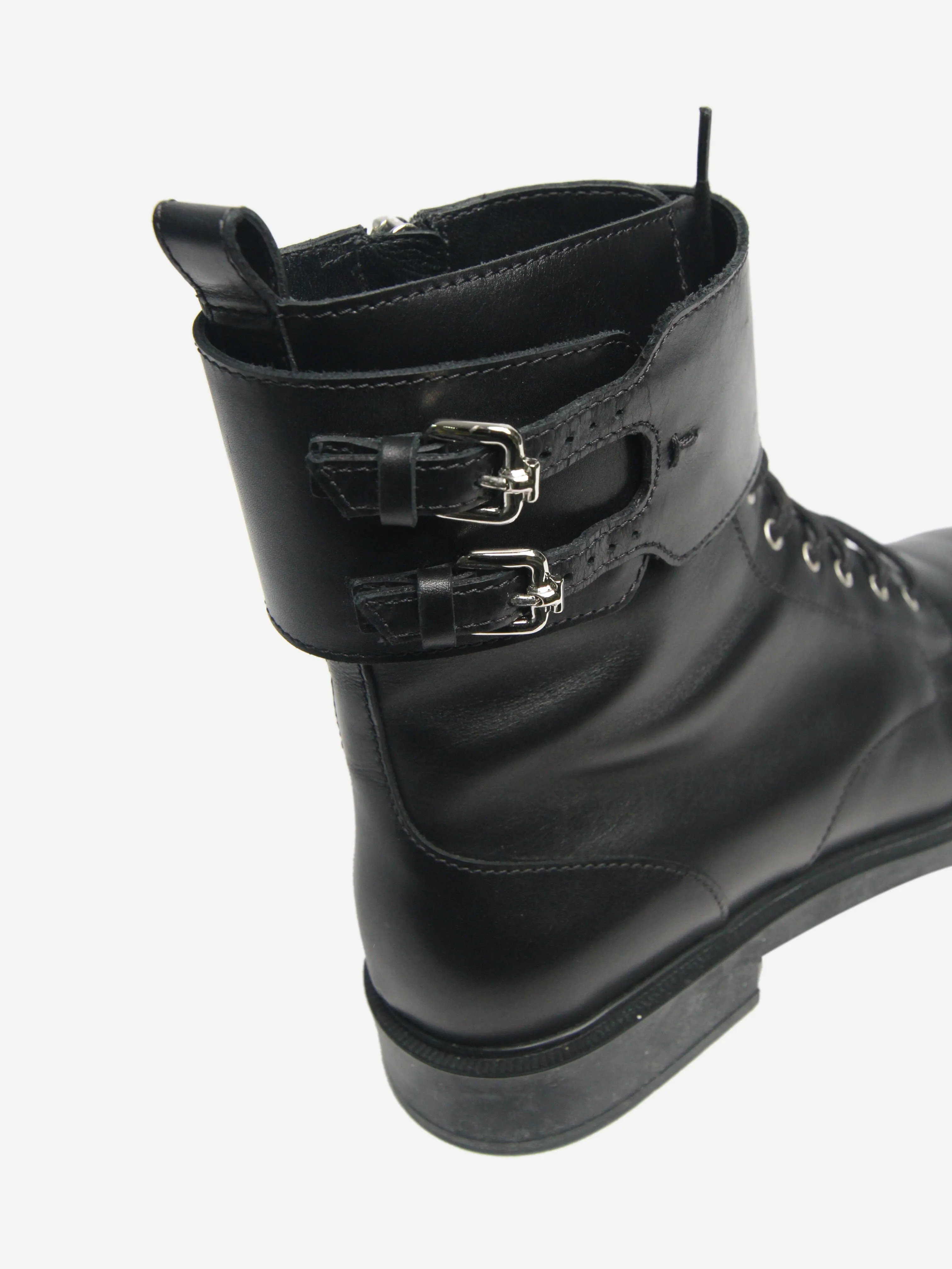 Black biker boots - size EU 40.5