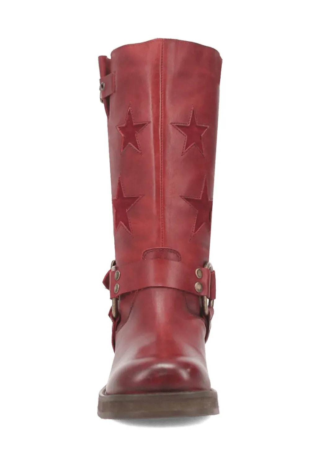 Blacklist Leather Boot in Red