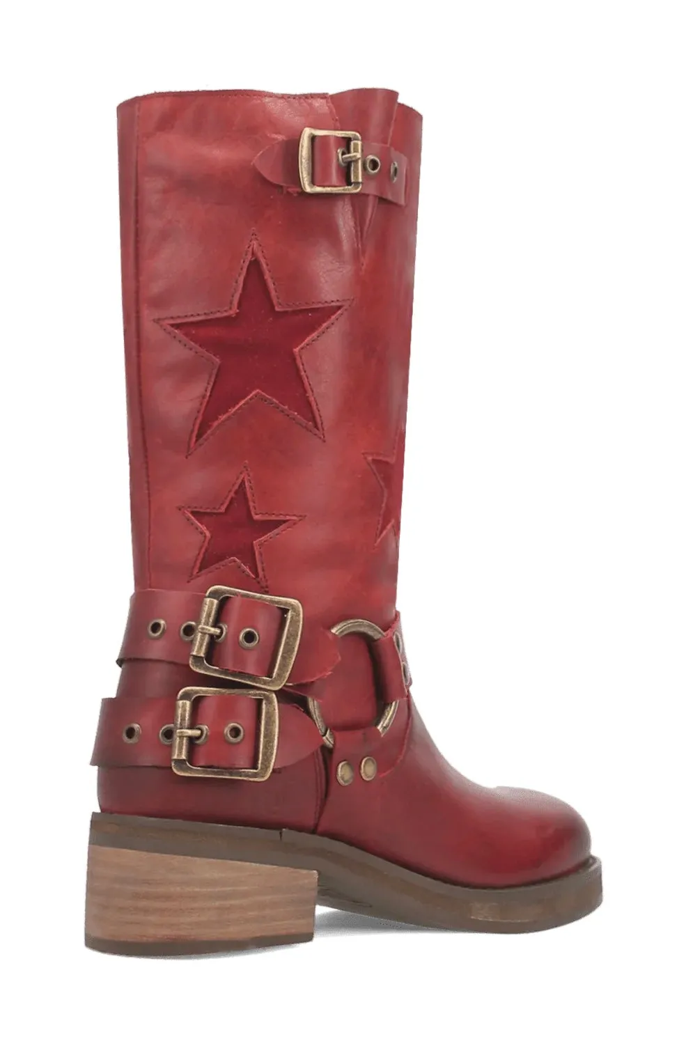 Blacklist Leather Boot in Red