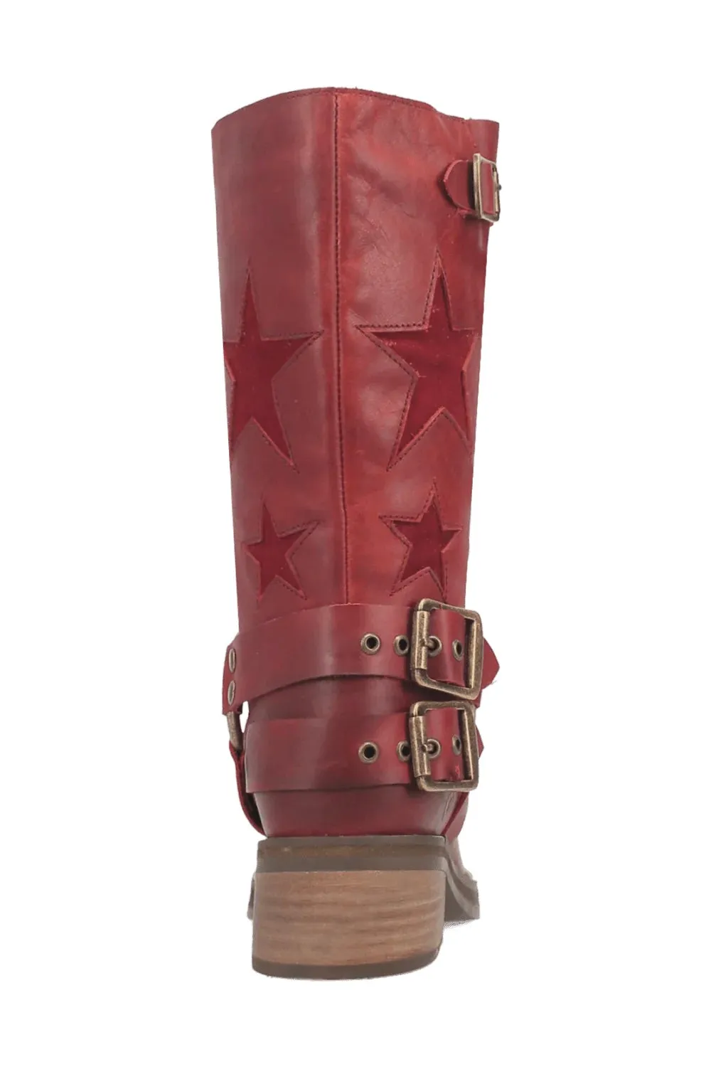 Blacklist Leather Boot in Red