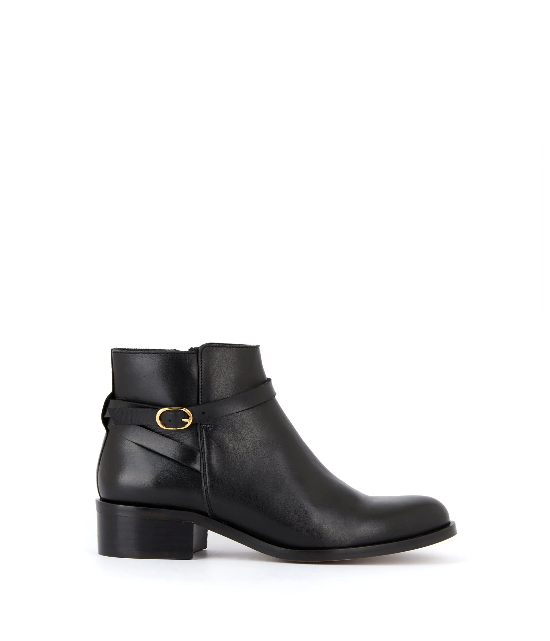 Boots cuir noir Arista