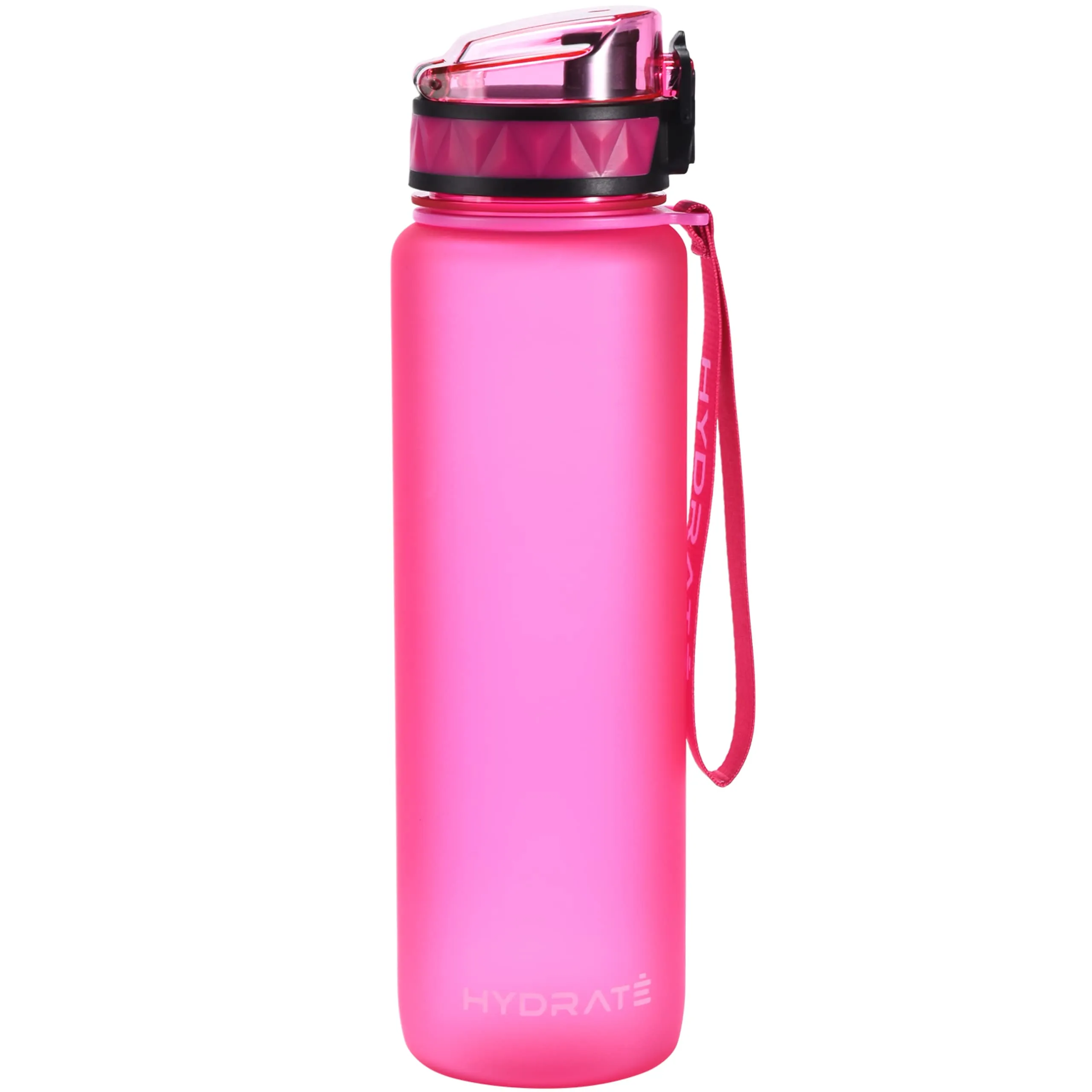 Bottles 32 Oz Pink Water Bottle - Lightweight Slim Water Bottles - Leakproof