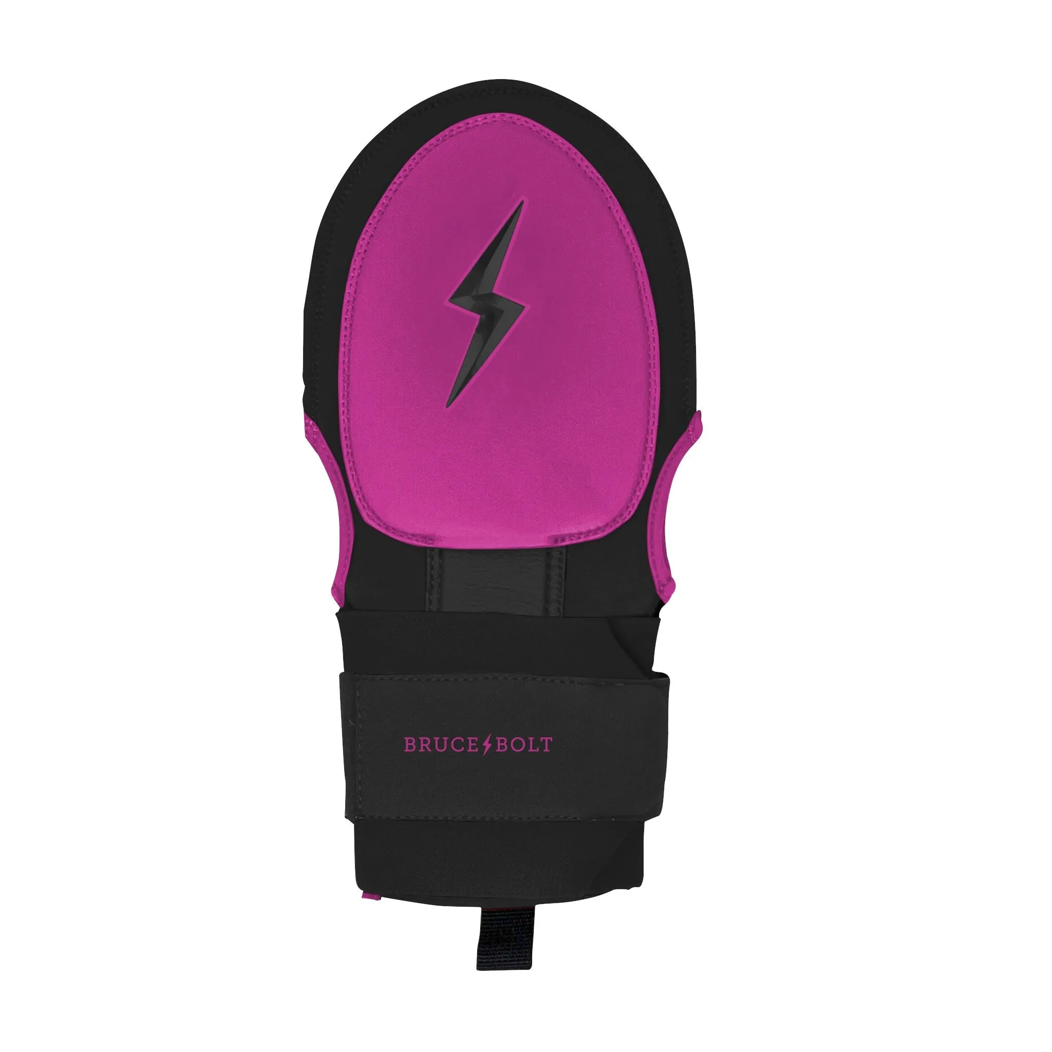 BRUCE BOLT Creator Series Sliding Mitt - BLACK W/ HOT PINK