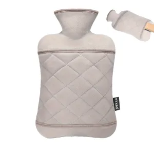 BYXAS Hot Water Bottle With Hand Pocket Cover, 2.0L BPA Free PVC Water Bag