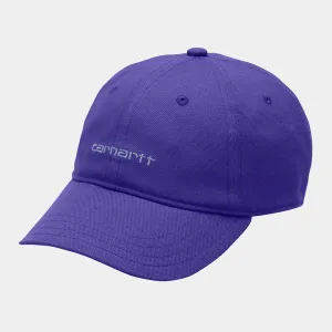 Carhartt WIP Canvas Script Cap - Razzmic / Icy Water