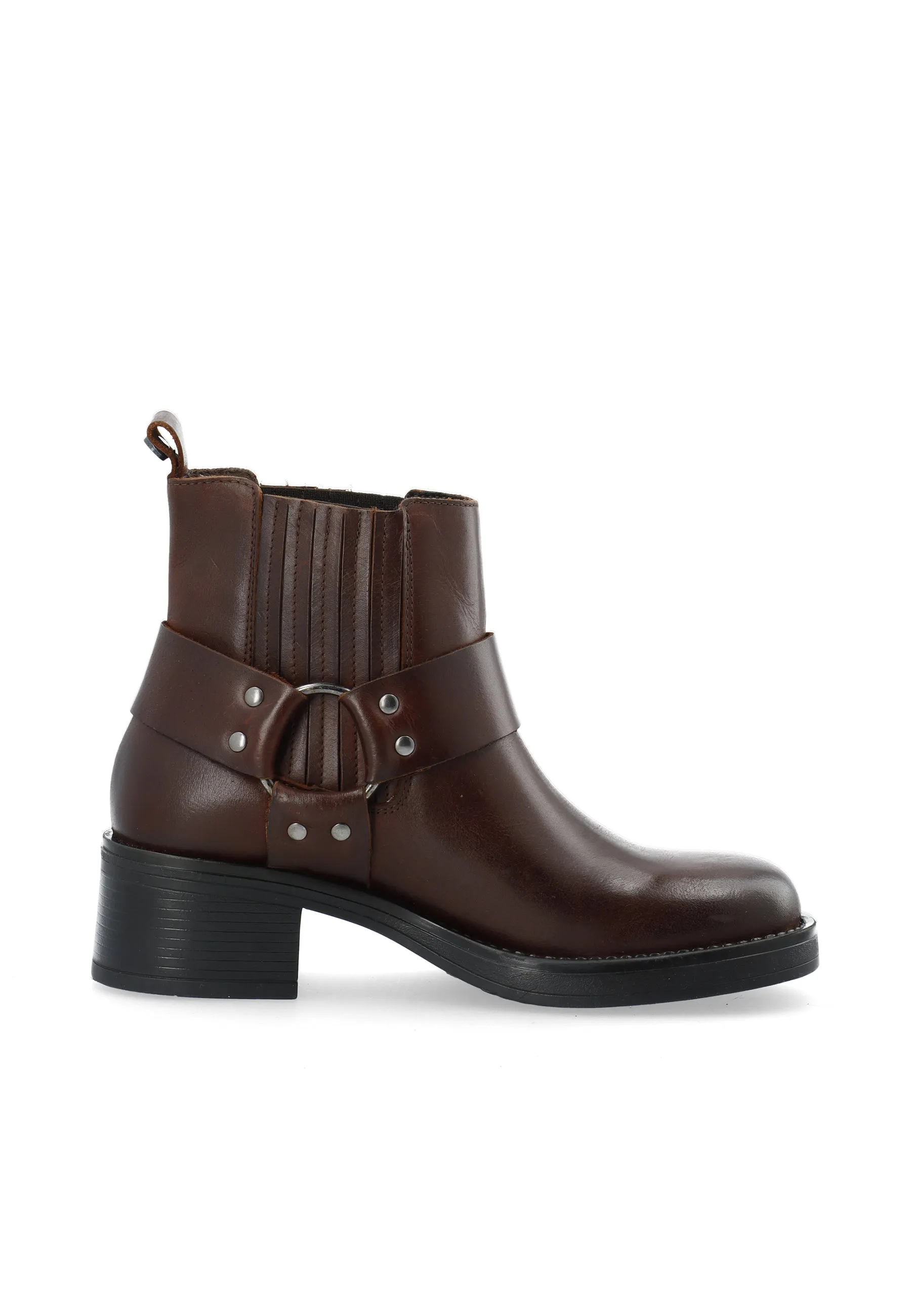 CASRIKKE Chelsea Biker Boot Pull Up Leather