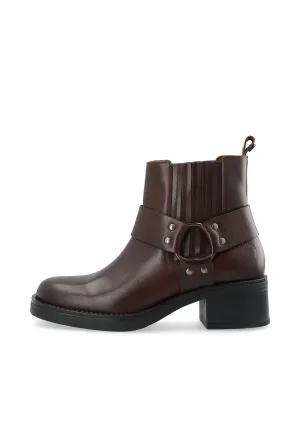 CASRIKKE Chelsea Biker Boot Pull Up Leather