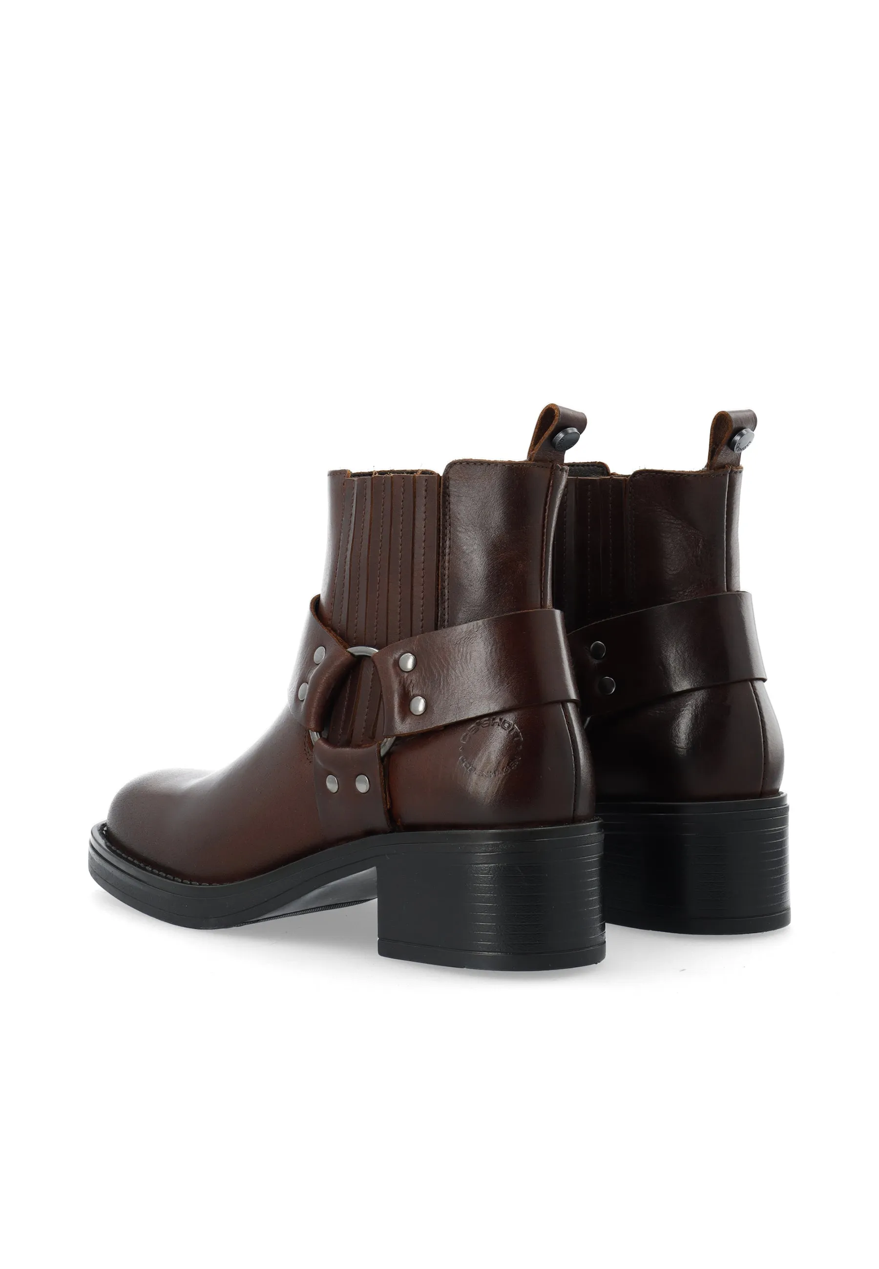 CASRIKKE Chelsea Biker Boot Pull Up Leather