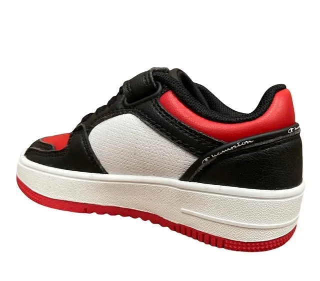 Champion scarpa sneakers da bambino Rebound 2.0 Low 2258-CHA-KK002 NBK/WHT/RED nero-bianco-rosso