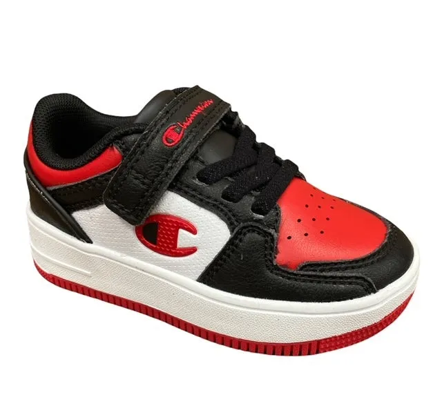 Champion scarpa sneakers da bambino Rebound 2.0 Low 2258-CHA-KK002 NBK/WHT/RED nero-bianco-rosso