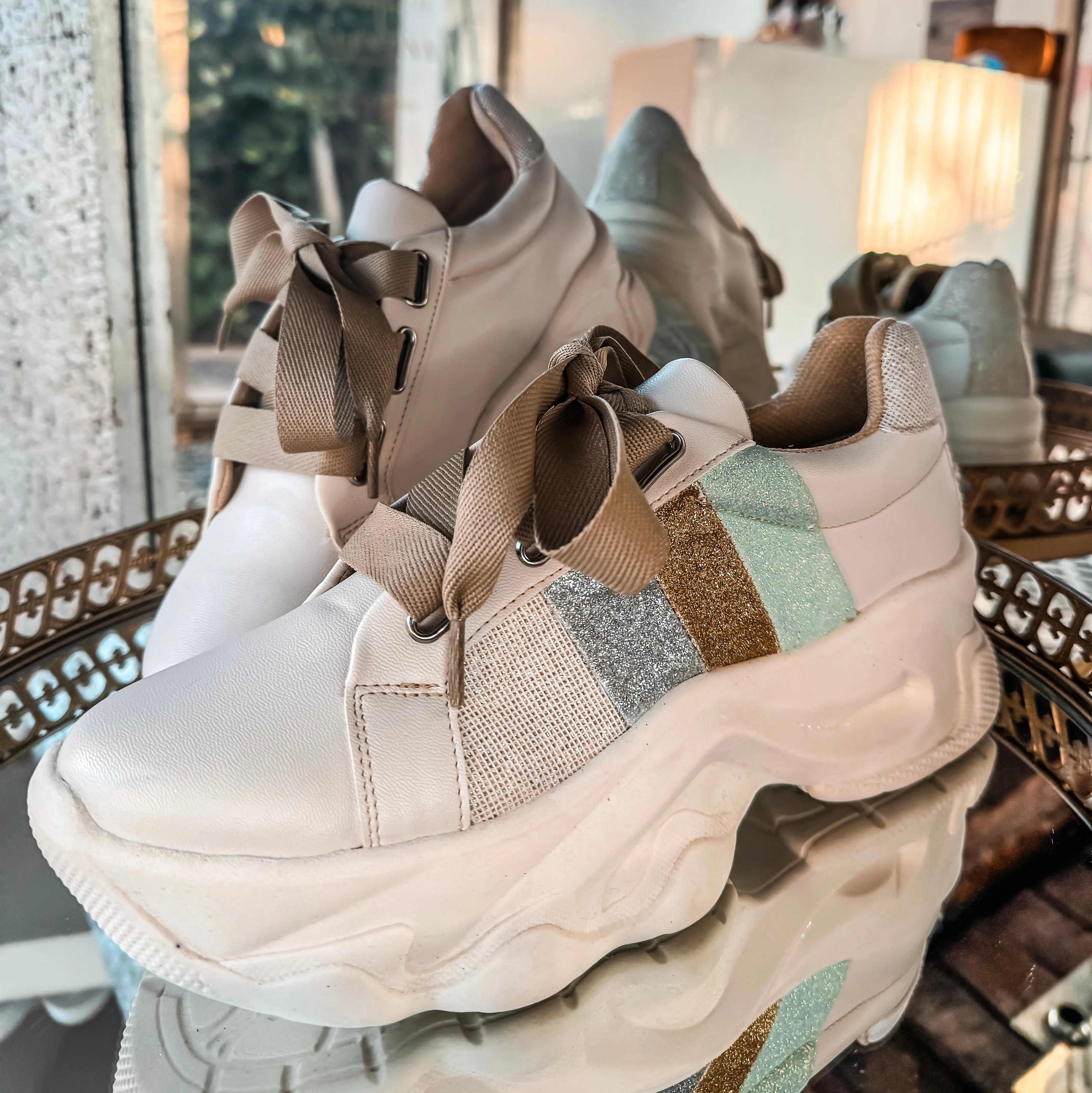 Chunky Lomby Shiny Colors Ice Sneakers