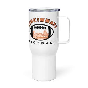 Cincinnati Football Travel Mug with Handle