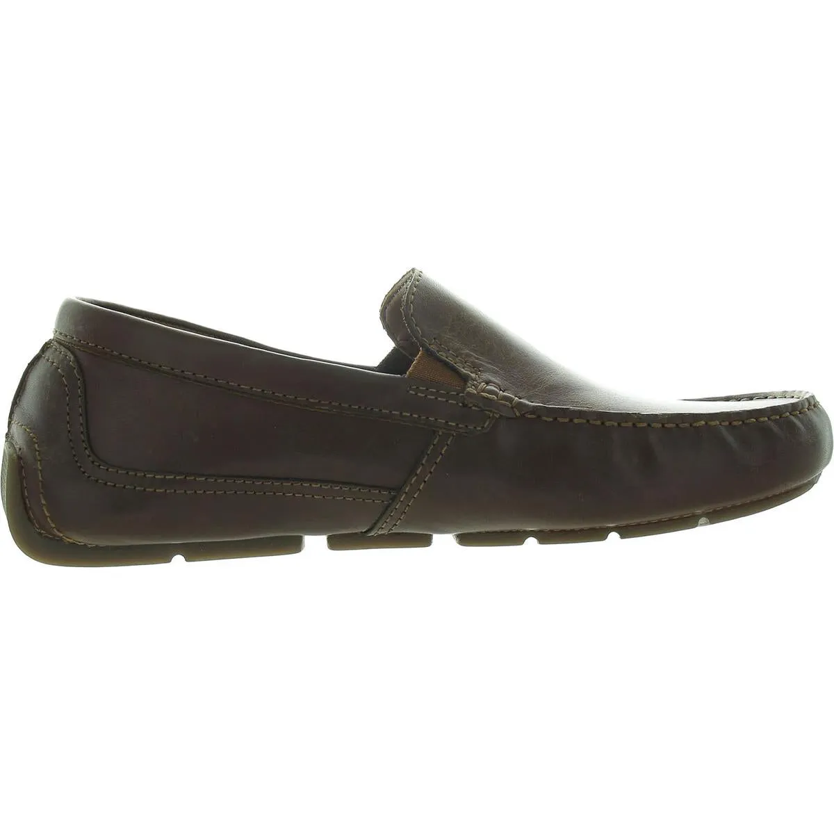 Clarks Mens Markman Plain Leather Slip-On Driving Moccasins