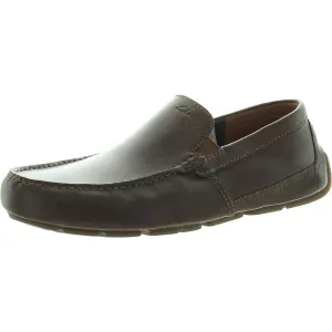 Clarks Mens Markman Plain Leather Slip-On Driving Moccasins