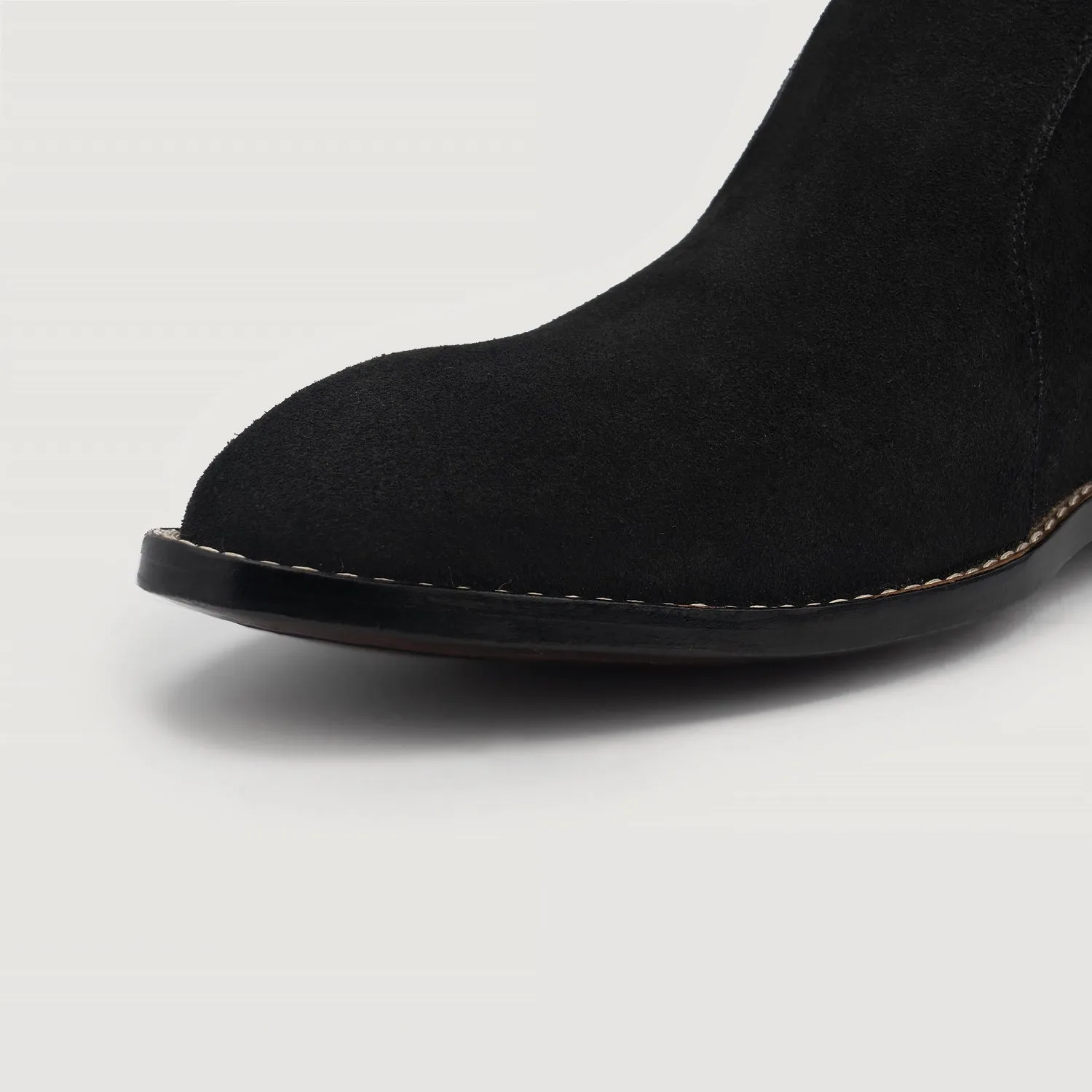 Clarkson Chelsea Black Suede Leather Boots