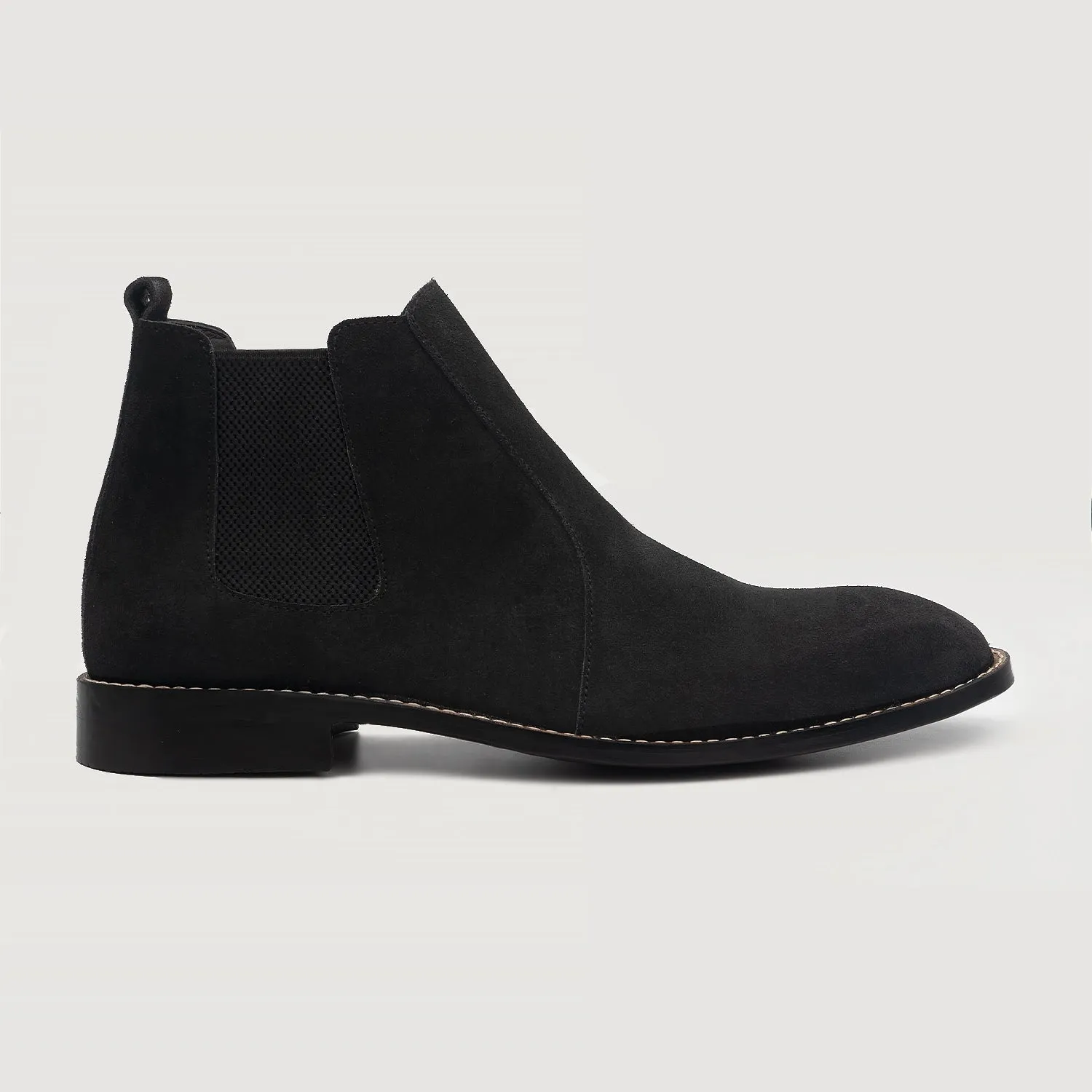 Clarkson Chelsea Black Suede Leather Boots