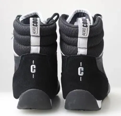 CLEARANCE SALES CLINCH OLIMP C417 BOXING SHOES BOOTS Eur 35 / 36 Black Silver