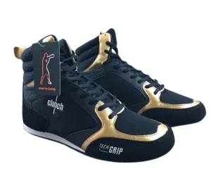 CLEARANCE SALES CLINCH OLIMP C417 BOXING SHOES BOOTS Eur 35 / 42 / 43 Black Gold