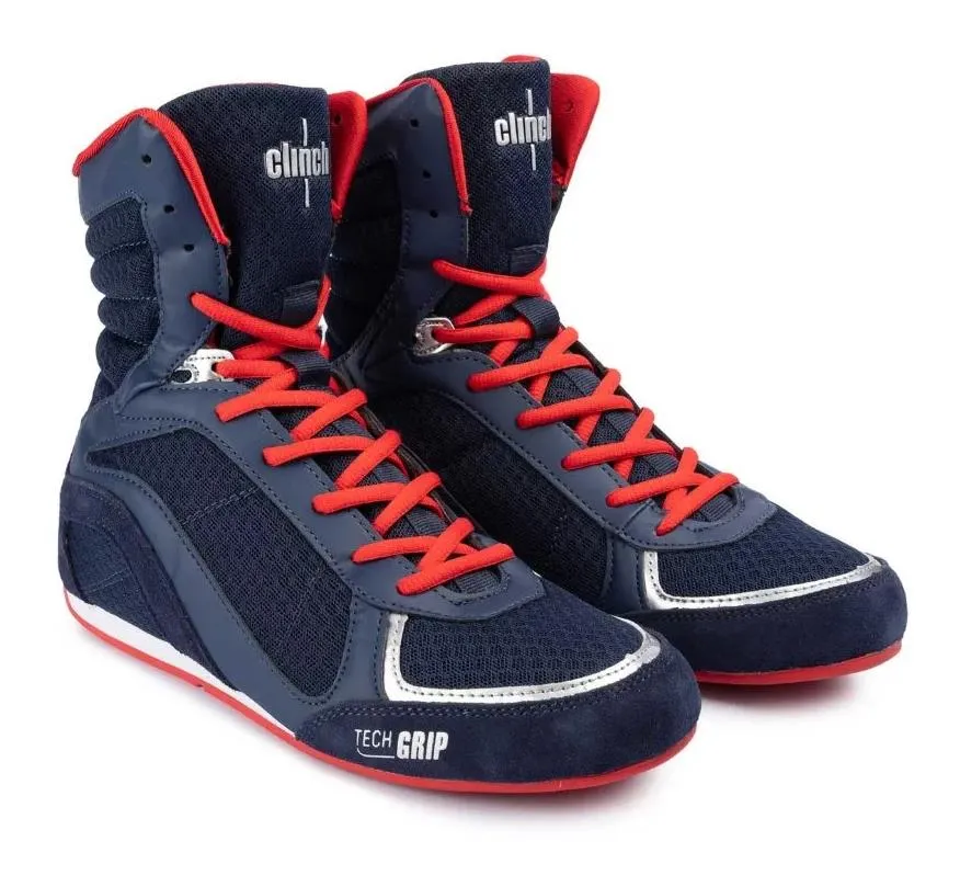 CLEARANCE SALES CLINCH OLIMP C417 BOXING SHOES BOOTS Eur 35-46 Dark Blue Red