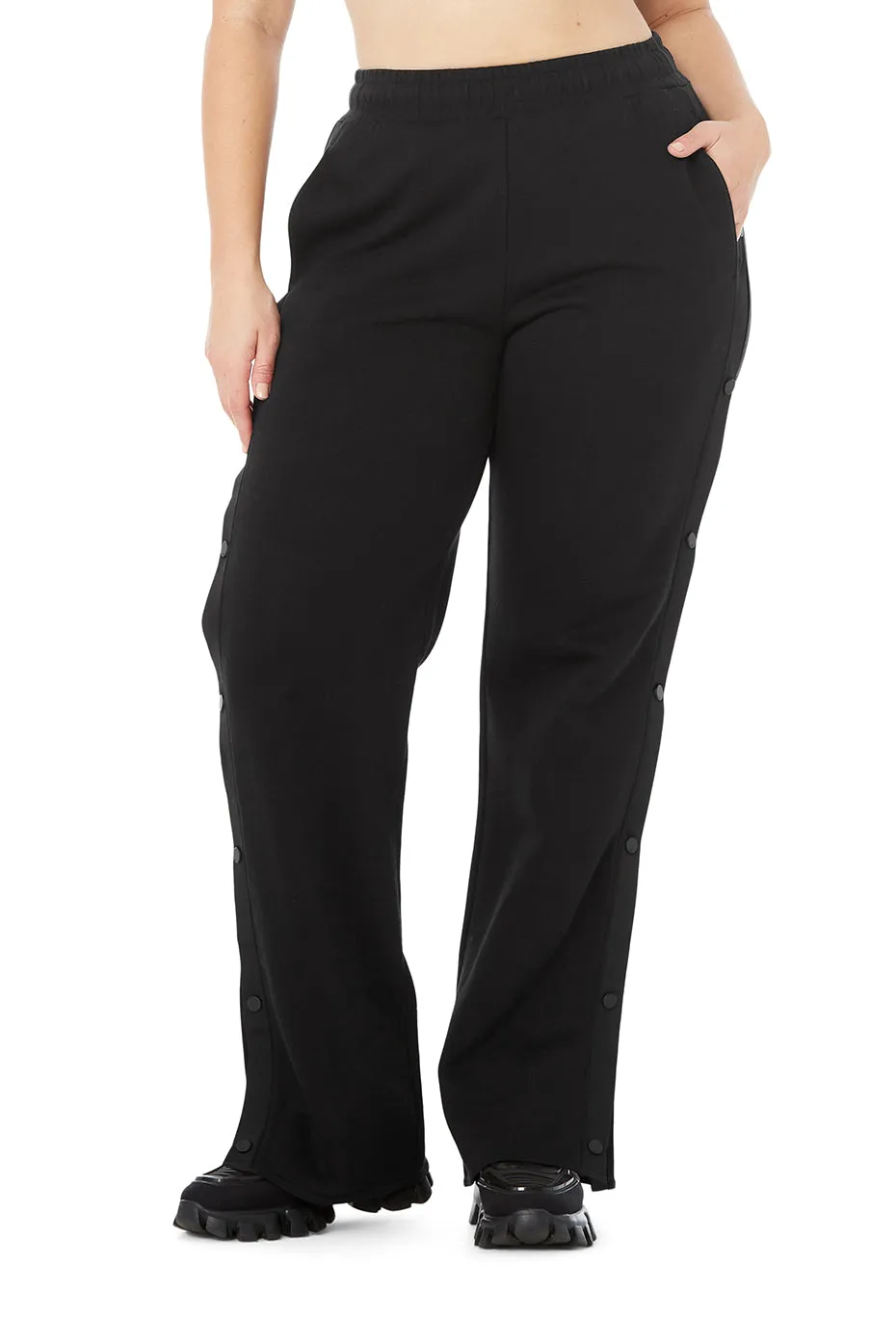 Courtside Tearaway Snap Pant - Black