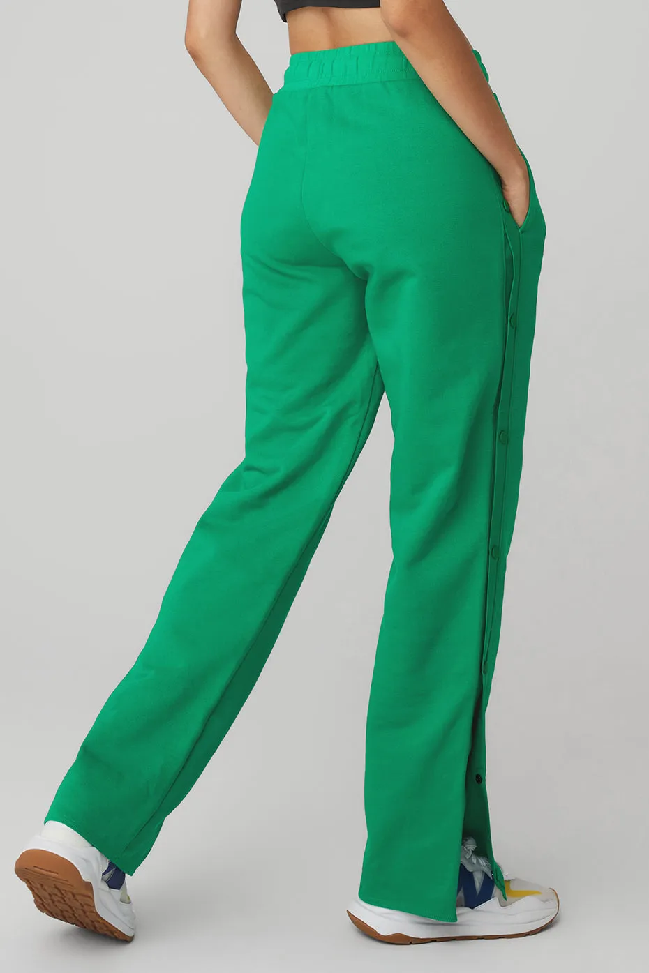 Courtside Tearaway Snap Pant - Green Emerald