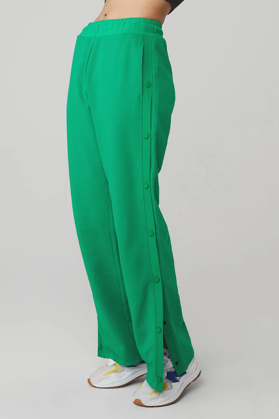 Courtside Tearaway Snap Pant - Green Emerald